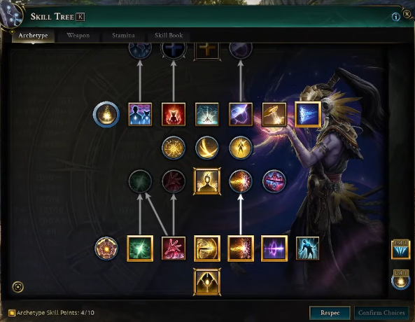 Ashes of Creation Summoner skill tree